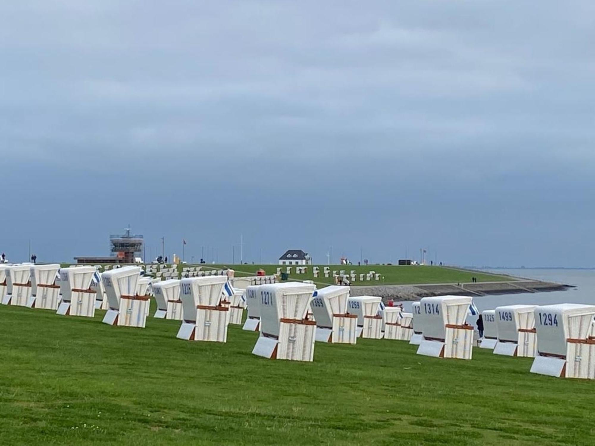 Strandkorb Büsum EXKLUSIV,Hafennähe Exterior foto